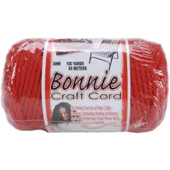 Bonnie Craft Cord, 6mm Red