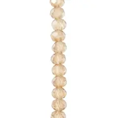 Champagne Glass Faceted Rondelle Beads by Bead Landing&trade;