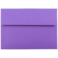 JAM Paper A7 Colored Invitation Envelopes, 50ct. Violet Purple