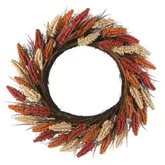 22" Orange Heather Wreath by Ashland&reg;