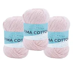 3 Pack Lion Brand&reg; Pima Cotton Yarn Mademoiselle