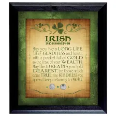 Irish Blessing with Three Pence Wall Frame