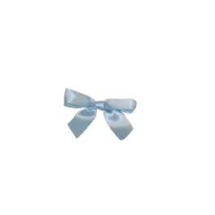 JAM Paper 3.25" Satin Twist Tie Bows, 100ct. Light Blue