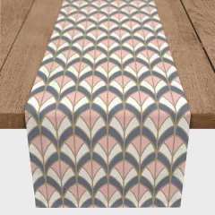 Art Deco Bright 16" x 90" Poly Twill Table Runner