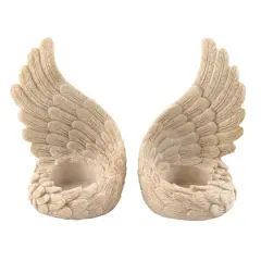 Angel Wings Tealight Set 3" x 3" x 4.75"