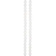 Preciosa Glass Crystal Bicone Beads, 4mm by Bead Landing&trade; White Opal