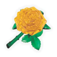 Original 3D Crystal Puzzle&trade; Yellow Rose 44 Piece Puzzle
