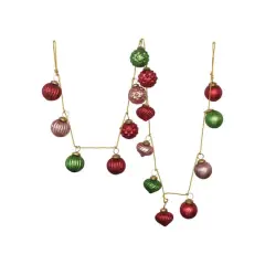 Hello Honey&reg; 6ft. Mercury Glass Ball Ornament Garland