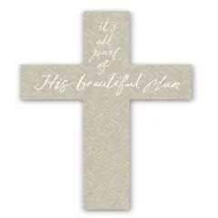 16" His Beautiful Plan Cross