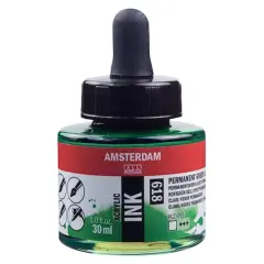 Amsterdam Acrylic Ink, 1oz. 618 Permanent Green Light
