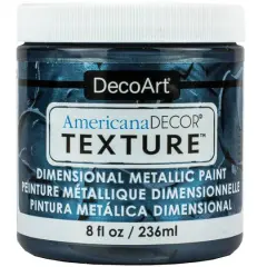 DecoArt&reg; Americana D&eacute;cor&reg; Texture&trade; Dimensional Metallic Paint Pewter
