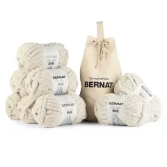 8 Pack Bernat&reg; Blanket Big&trade; Yarn with Bag French Vanilla