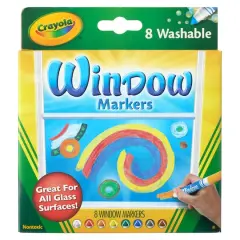 Crayola Washable Window Markers, 8ct.