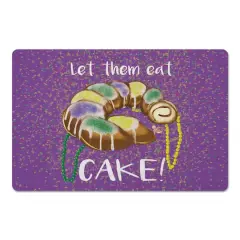 Let Eat Them Cake Mardi Gras Floor Mat