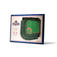 MLB Team 5-Layer StadiumView Wall Art Chicago Cubs World Series