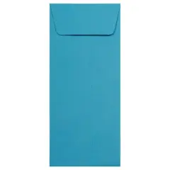 JAM Paper 4.125" x 9.5" Policy Business Colored Envelopes, 50ct. Blue