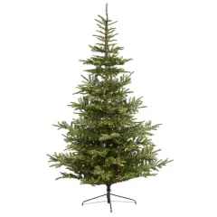 9ft. Pre-Lit Layered Washington Spruce Artificial Christmas Tree, Clear Lights
