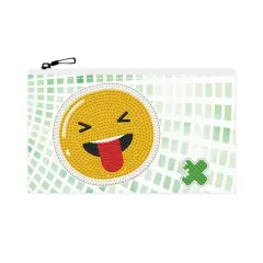 Diamond Dotz&reg; Beginner Happy Grin Zipper Pouch Diamond Painting Kit