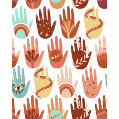 RoomMates Hamsa Peel & Stick Wallpaper White/Teal