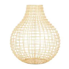 CosmoLiving by Cosmopolitan Gold Iron Modern Vase, 14" x 13" x 13"