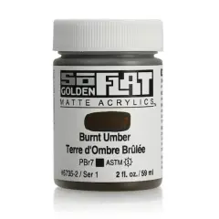 Golden&reg; 2oz. SoFlat Matte Acrylic Paint Burnt Umber