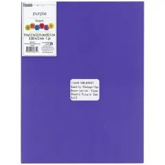 Essentials by Leisure Arts 9" x 12" Foam Sheets, 15ct. Purple