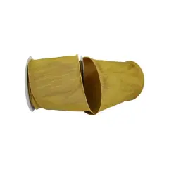 Reliant 4" x 10yd. Dupioni Supreme Wired Ribbon Gold