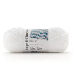 Bulky Twist&trade; Solid Yarn by Loops & Threads&reg; White