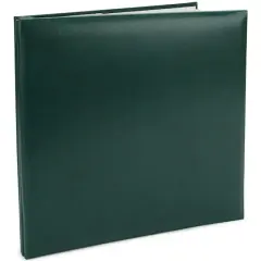 Pioneer&reg; Leatherette Post Bound Album, 12" x 12" Green