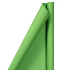 JAM Paper Matte Gift Wrap, 2ct. Lime Green