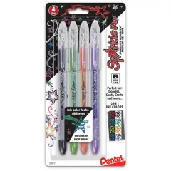 Pentel&reg; Krazy Pop Assorted Iridescent Gel Pens