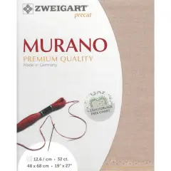 Zweigart&reg; Murano Precut 32 Count Premium Fabric, 18" x 27" Gray