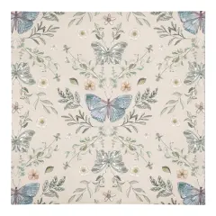Butterfly Cotton Twill Napkin Cream