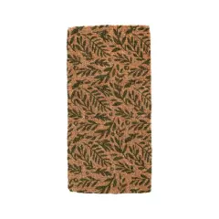 Hello Honey&reg; 32" x 16" Green & Natural Coir Doormat with Botanical Pattern