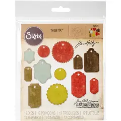 Sizzix&reg; Thinlits&trade; Gift Tags Die Set by Tim Holtz&reg;