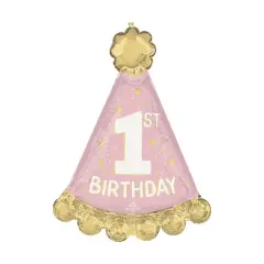 SuperShape&reg; 34" Little Miss One-derful 1st Birthday Foil Balloon