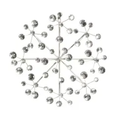 16" Silver Glam Ornamental Metal Wall D&eacute;cor