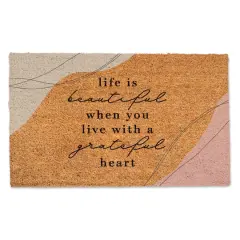 Grateful Heart Boho Doormat