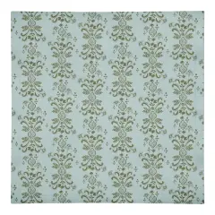 Floral Crest Cotton Twill Napkin Green