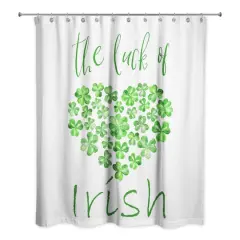 The Luck of the Irish Heart 71" x 74" Shower Curtain
