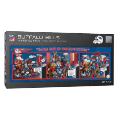 NFL Game Day in the Dog House 1,000 Piece Puzzle Buffalo Bills