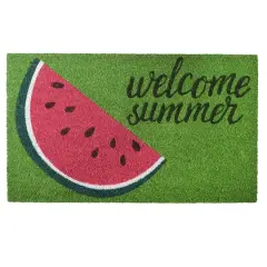 30" Welcome Summer Watermelon Coir Doormat