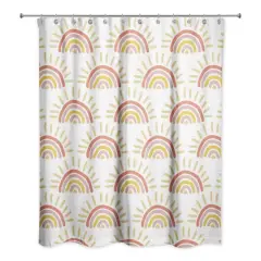 Sun Pattern Shower Curtain Sunset