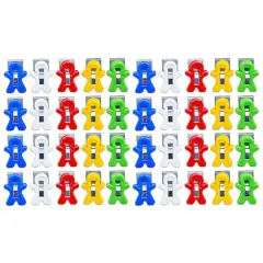The Pencil Grip&trade; Magnet Man&reg; Assorted Colors Magnetic Clips, 40ct.