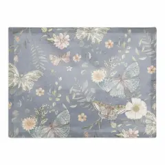 Butterflies Cotton Twill Placemat Blue