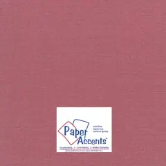 PA Paper&trade; Accents 12" x 12" 80lb. Glimmer Cardstock, 25 Sheets Exotic Red