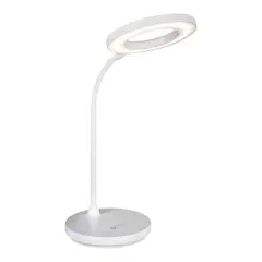 OttLite&reg; Rechargeable LED Ring Desk Lamp