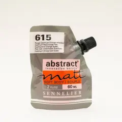 Sennelier Matt Abstract&reg; Acrylic, 60mL 615 Cadmium Red Orange Hue