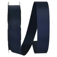 JAM Paper 1.5" x 100yd. Grosgrain Allure Ribbon Navy