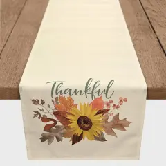 72" Thankful Sunflower Table Runner